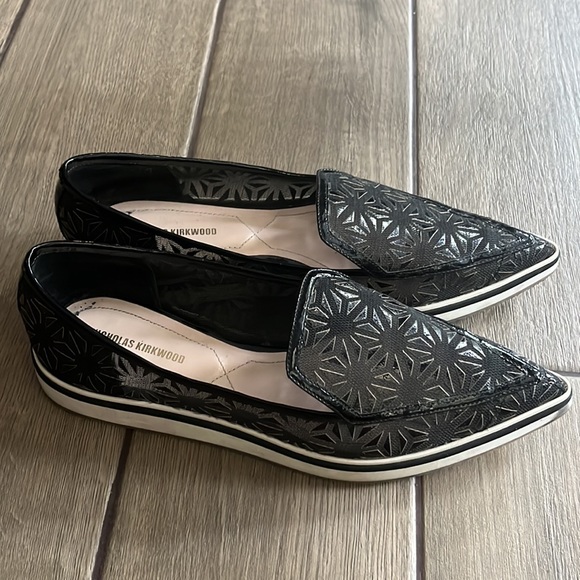 Nicholas Kirkwood Alona Microsole Laser-Cut Loafer Sneaker Flats US7 EU38 - Picture 5 of 7
